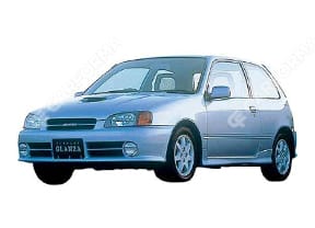 Ворсовые коврики на Toyota Starlet (P90) 1995 - 1999