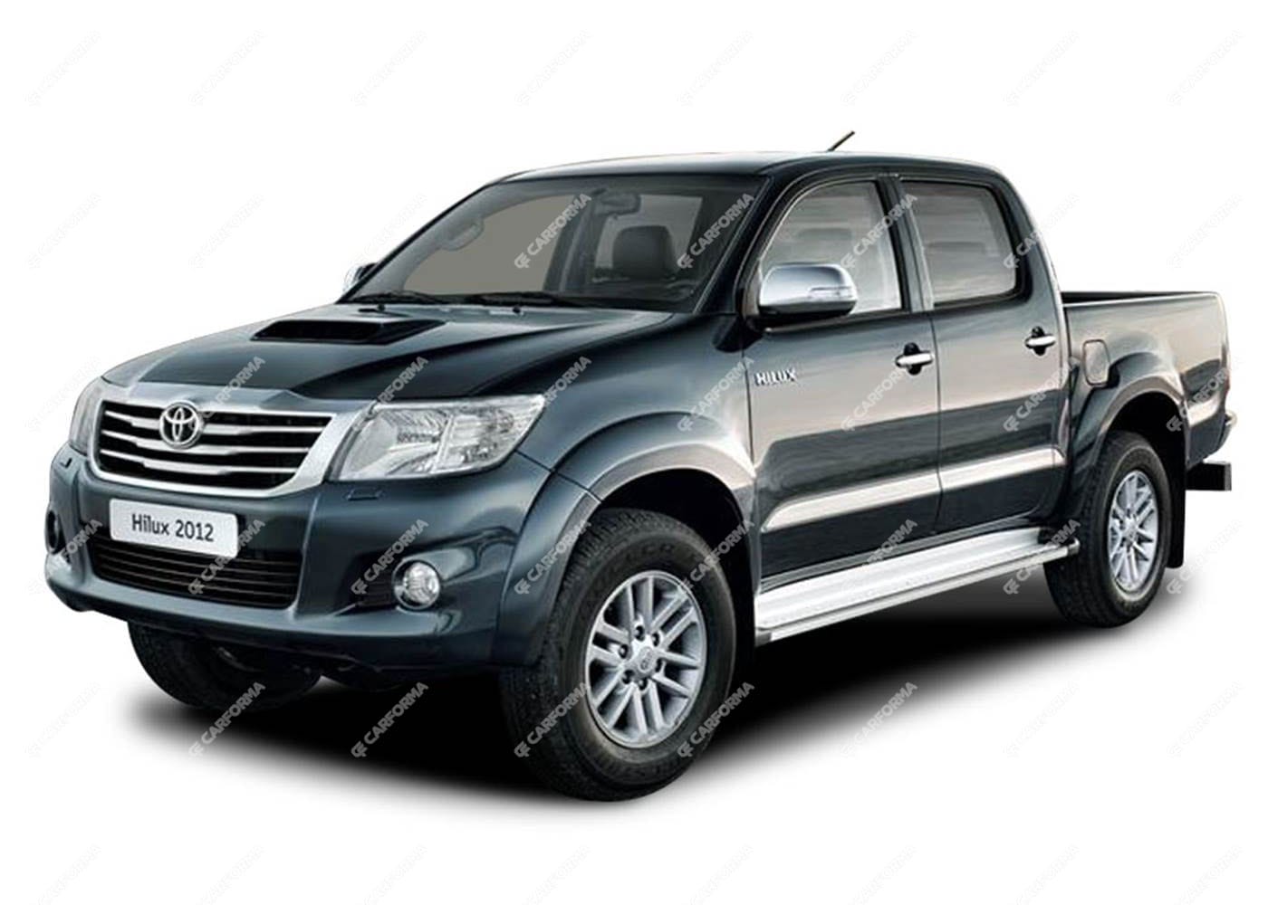 Ворсовые коврики на Toyota Hilux VII 2008 - 2015