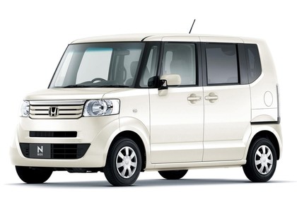 Ворсовые коврики на Honda N-BOX I 2011 - 2017 в Нижнем Тагиле