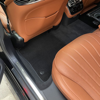 Ворсовые коврики на Mercedes S (W223, V223) 2020 - 2025 в Нижнем Тагиле