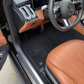 Ворсовые коврики на Mercedes S (W223, V223) 2020 - 2025 в Нижнем Тагиле