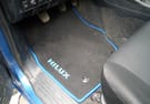 Ворсовые коврики на Toyota Hilux VII 2008 - 2015 в Нижнем Тагиле