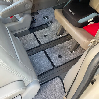 Ворсовые коврики на KIA Carnival III 7 мест 2014 - 2021 в Нижнем Тагиле