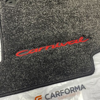 Ворсовые коврики на KIA Carnival III 7 мест 2014 - 2021 в Нижнем Тагиле