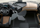 Ворсовые коврики на Mercedes Actros MP4 MP5 тягач GigaSpace 2011 - 2025 в Нижнем Тагиле
