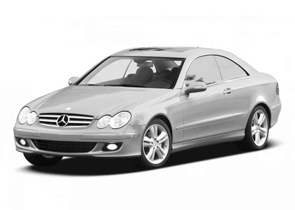 Ворсовые коврики на Mercedes CLK (C209) 2002 - 2009 в Нижнем Тагиле