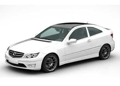 Ворсовые коврики на Mercedes CLC (CL203) 2008 - 2011 в Нижнем Тагиле