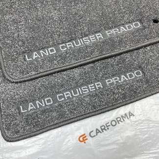 Ворсовые коврики на Toyota Land Cruiser Prado 120 2002 - 2009 в Нижнем Тагиле