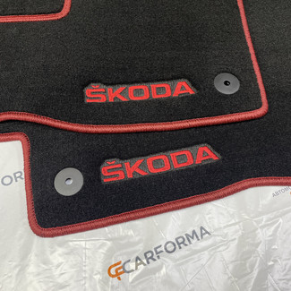 Ворсовые коврики на Skoda Octavia A5 и FL 2004 - 2013 в Нижнем Тагиле
