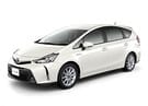Ворсовые коврики на Toyota Prius Alpha 2011 - 2021 в Нижнем Тагиле